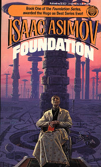 Book cover for Foundation, by Isaac Asimov