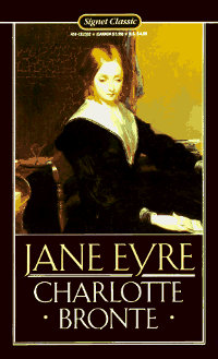 Book cover for Jane Eyre, by Charlotte Bronte