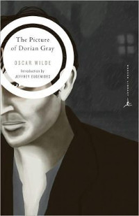 Black and white book cover for The Picture of Dorian Gray, by Oscar Wilde
