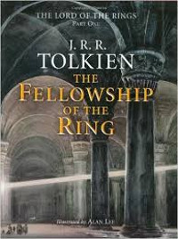 Book cover of The Fellowship of the Ring, by J.R.R. Tolkien