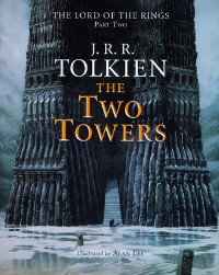 Book cover of The Two Towers, by J.R.R. Tolkien