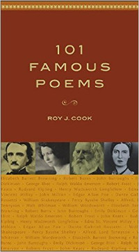 Book cover for 101 Famous Poems, edited by Roy J. Cook
