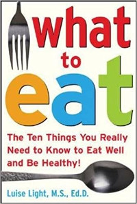 Book cover for What to Eat, by Luise Light